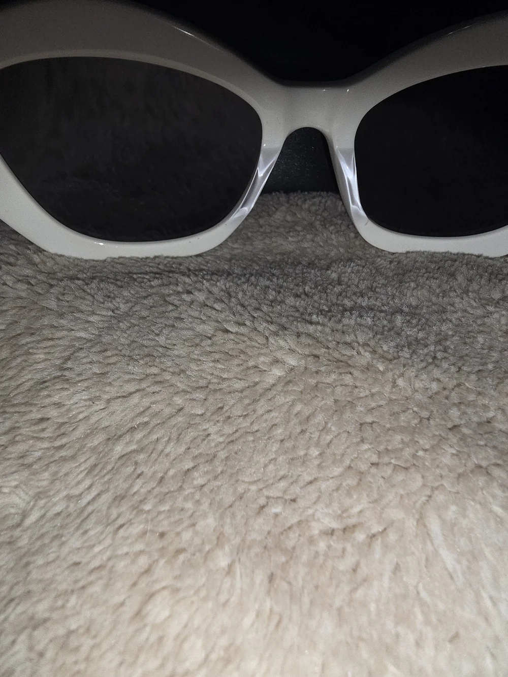 Saint Laurent Ivory Cat-Eye Sunglasses for Women